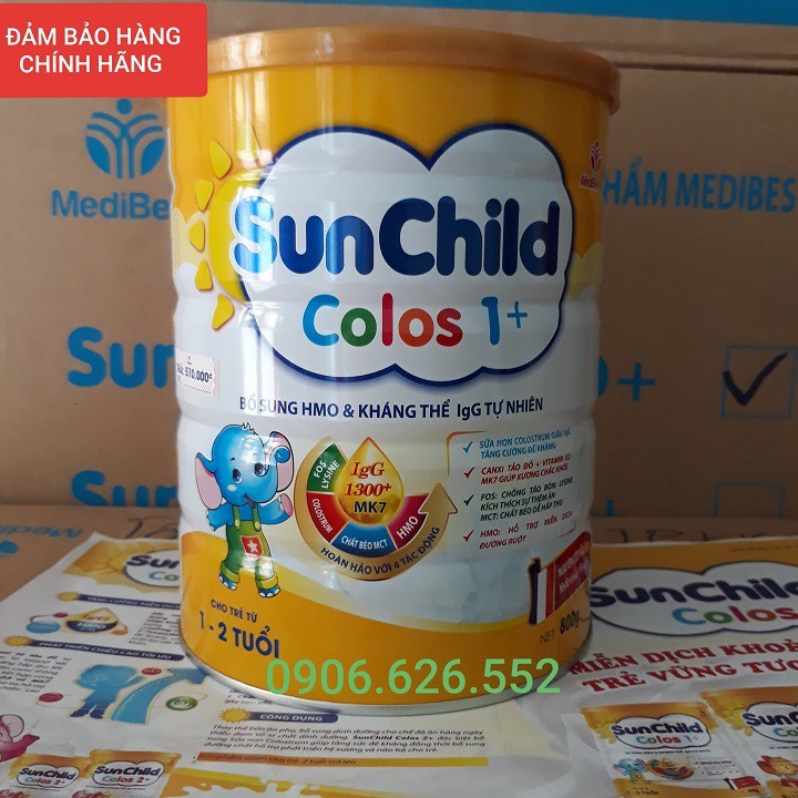 Sữa bột SUNCHILD COLOS 1+ cận date 2024
