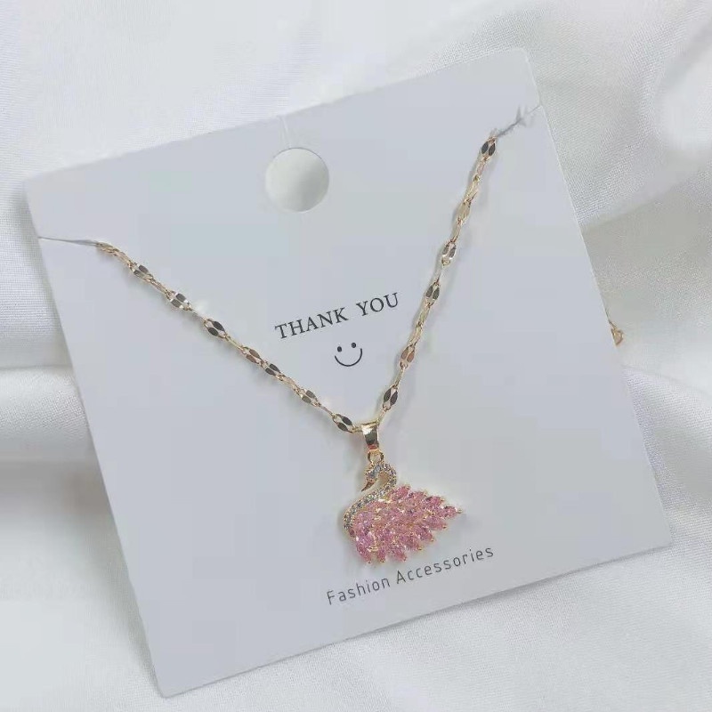 Dây Chuyền Thiên Nga Titan Ko Han Rỉ TT 3850 - màu vàng