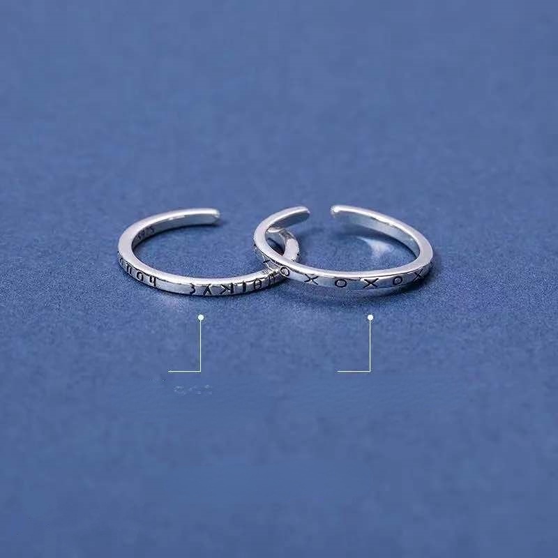 Nhẫn Đeo Tay Kim Loại Đính Đá Phong Cách Hàn Quốc Cho Nữ