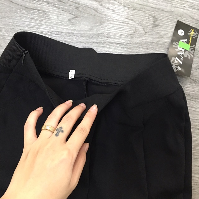 [Mã FAMAYWA giảm 10K đơn 50K] Quần baggy vải nữ cạp chun khoá sườn | BigBuy360 - bigbuy360.vn