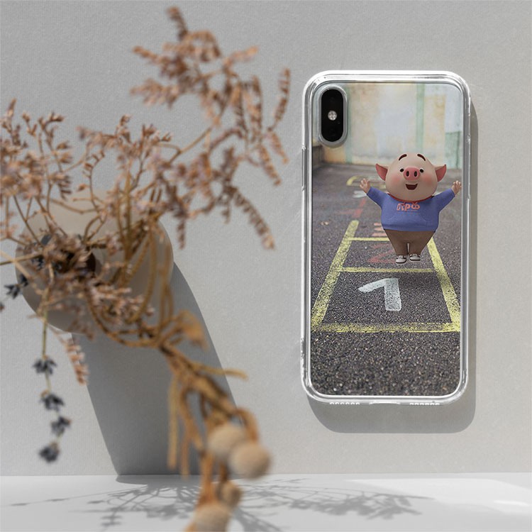 Ốp Lưng Lợn con đáng yêu chơi trò 123 Iphone 7/7Plus/8/8Plus/X/Xs/Xs Max/11/11 Promax/12/12 Promax PIG20210128