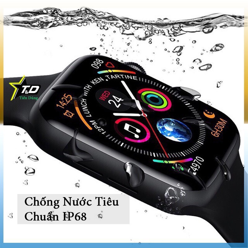 Đồng hồ thông minh W26 HiWatch 6, Nghe gọi, màn hình tràn viền, chống nước IP68, thay được dây Apple Watch (2020)
