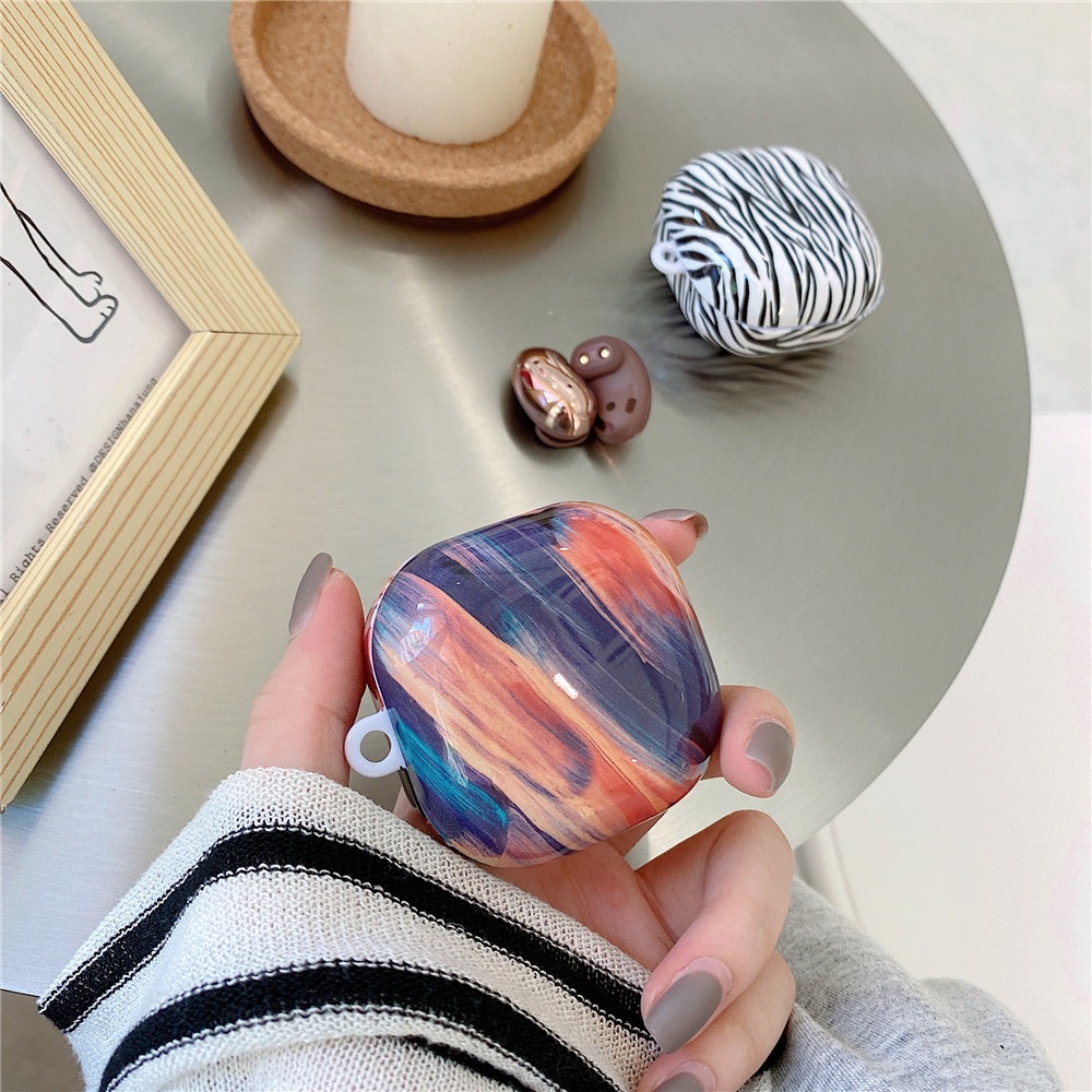 Sẵn Sàng! Vỏ Bảo Vệ Hộp Sạc Tai Nghe Samsung Galaxy Buds 2 Chất Liệu Pc Cứng Họa Tiết Đá Hoa Cương