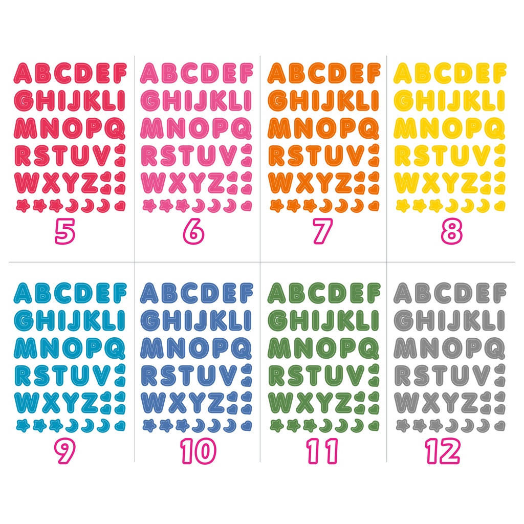 Mua Winzige sticker decor top loader sticker chữ cái tiếng anh hình dán ...