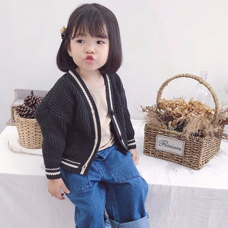 Áo khoác cardigan len thời trang xuân thu 2020 cho bé gái