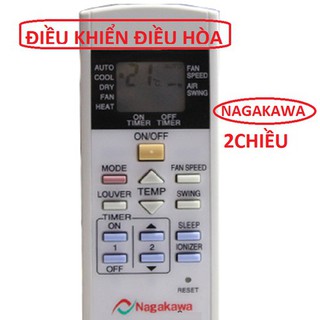 Điều khiển điều hòa nagakawa - điều khiển điều hòa nagakawa 2 chieu.