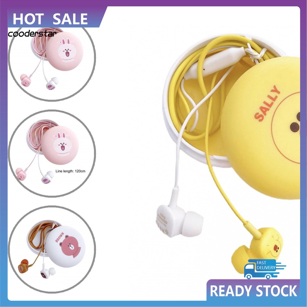 Tai Nghe Nhét Tai Cood 3.5mm Chống Ồn Thiết Kế Dễ Thương Cho Điện Thoại