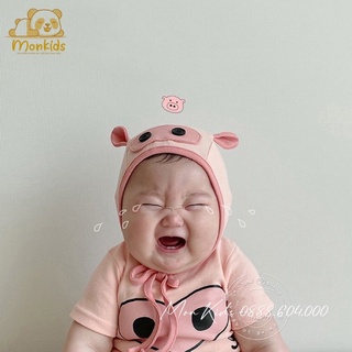 Bộ body cho bé sơ sinh tặng kèm mũ bộ body chip bé trai chất thun lạnh cotton thấm hút mồ hôi bodysuit cho bé