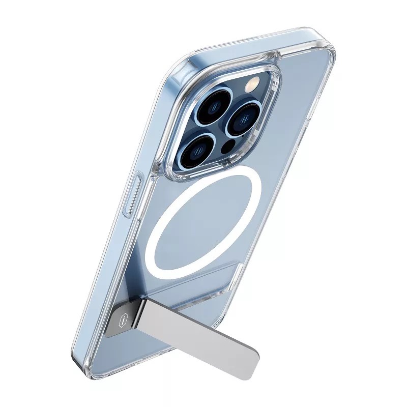 Ốp Wiwu Aurora Series Phone Case KCC-106 Có Giá Đỡ Di Động, Hỗ Trợ Sạc từ Tính Không Dây - Hàng Chính Hãng