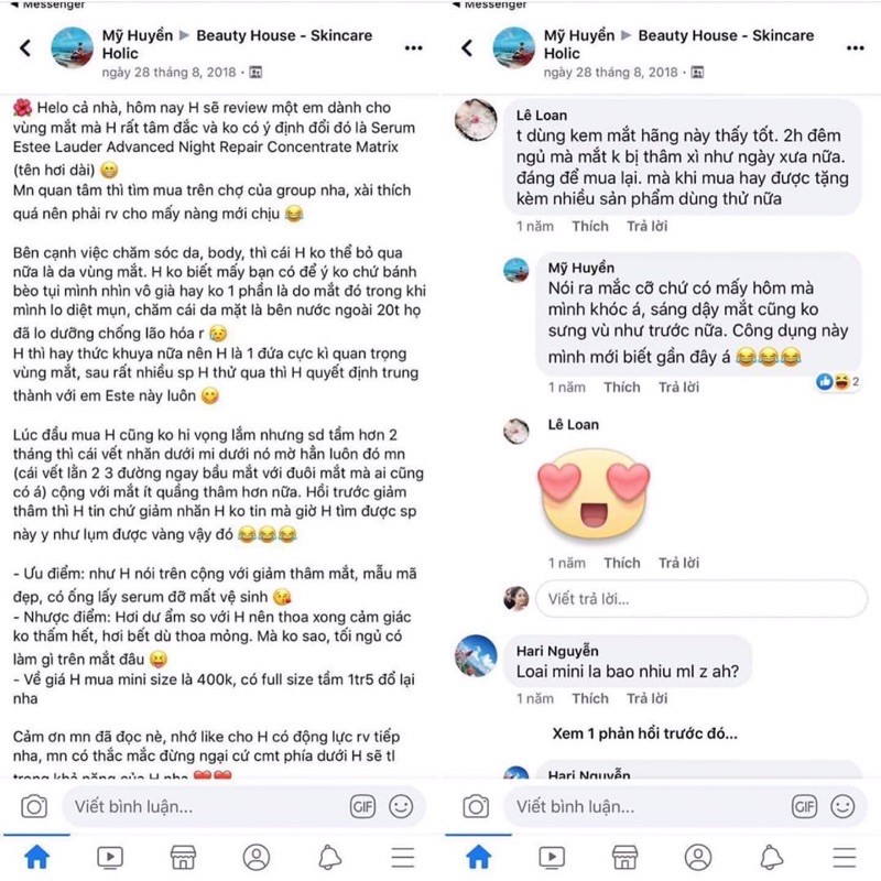 Serum - Kem dưỡng mắt Estee Lauder Eye mini 5ml