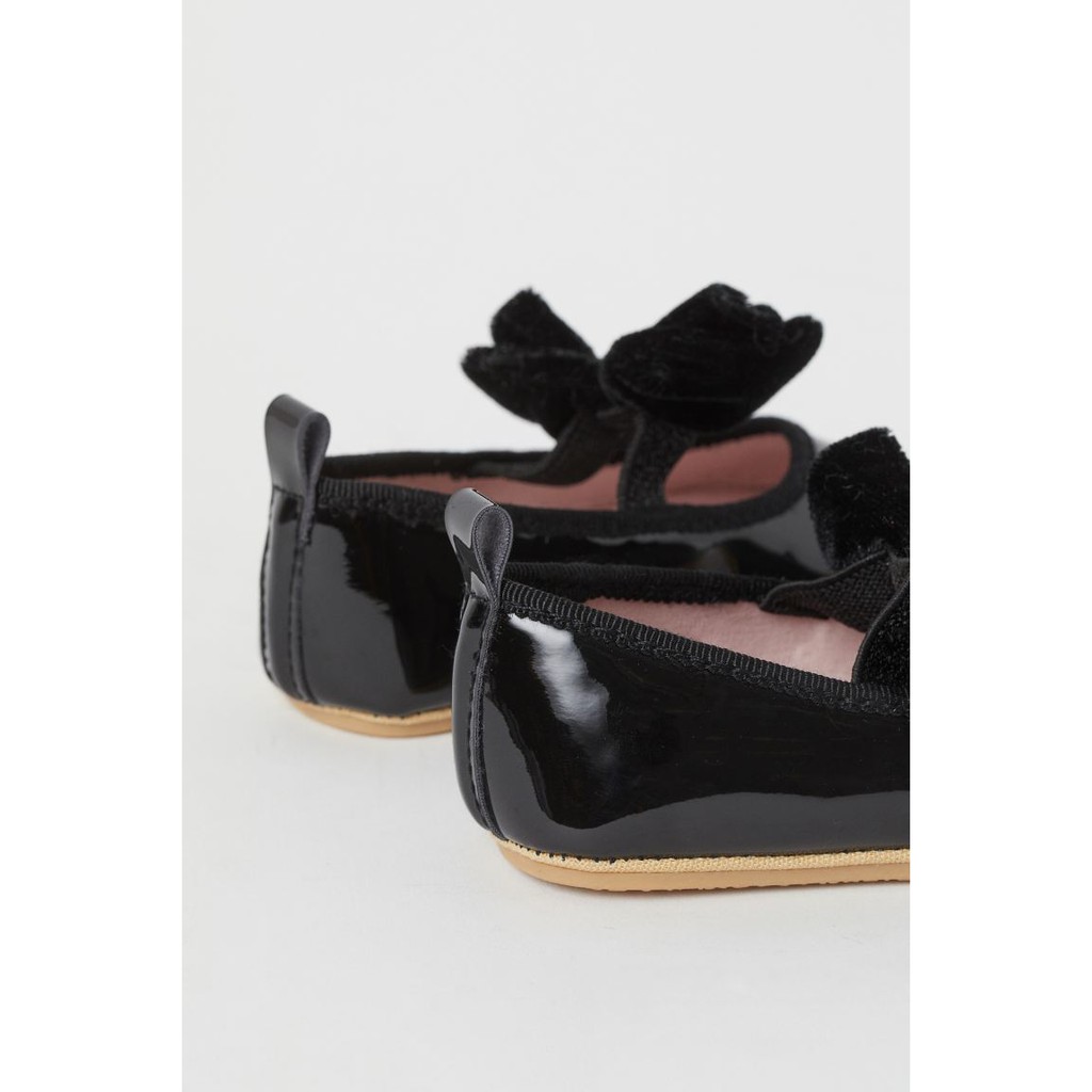 Giày búp bê đen nơ HM H&M_hàng chính hãng authentic