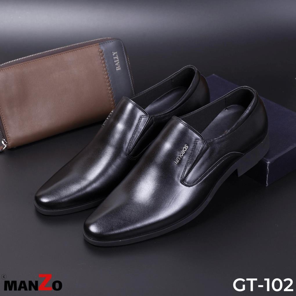 [DA THẬT] GIÀY NAM CÔNG SỞ DA BÒ NHẬP KHẨU - GIÀY TĂNG CHIỀU CAO 5CM - BẢO HÀNH 12 THÁNG - GT102 MANZO STORE