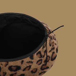 [238] Mũ nồi Beret da báo (sẵn 4 màu)