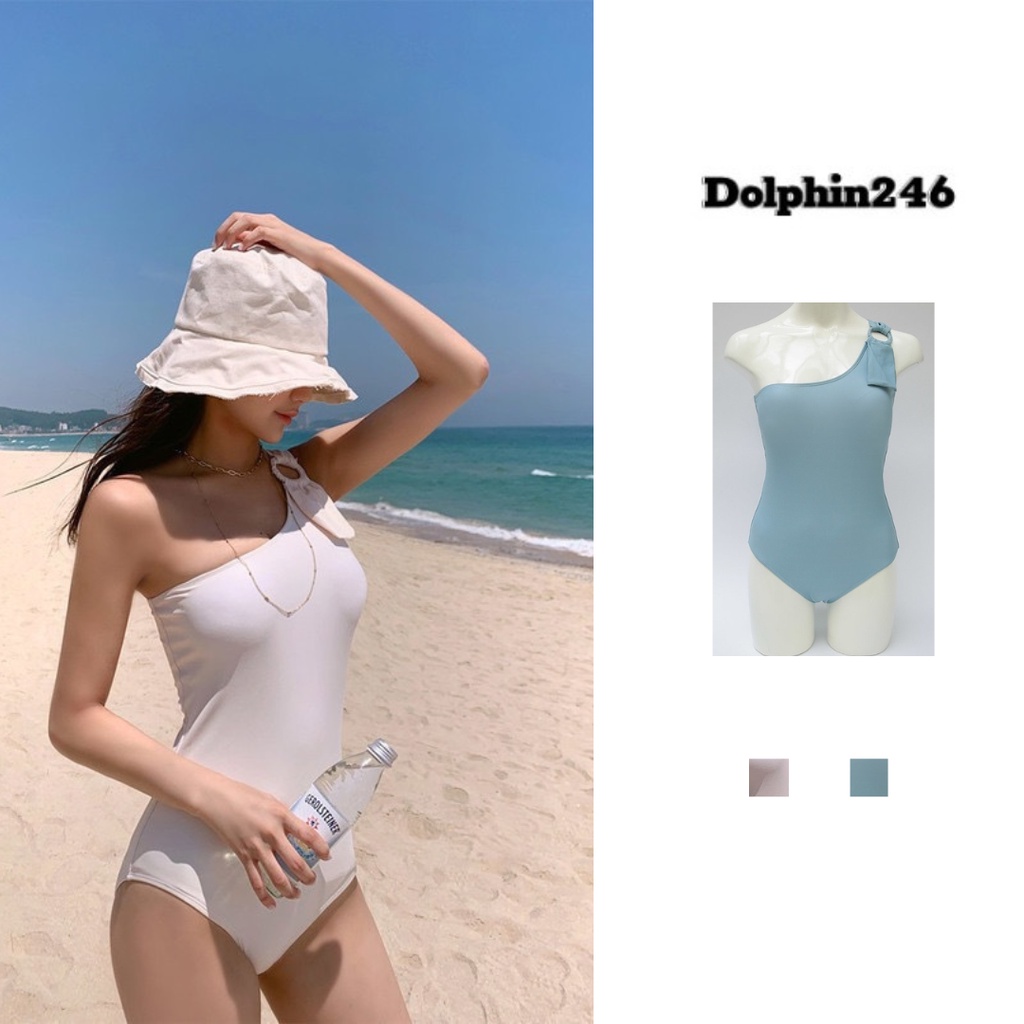 Bikini Đi Biển Đồ Bơi Nữ Cao Cấp 1 Mảnh Bassic Vắt Vai Có Mút Độn 2531 K5T3-1