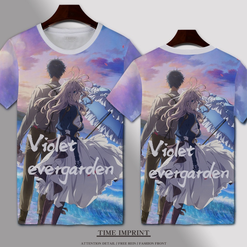 Áo Thun Ngắn Tay Họa Tiết Violet Evergarden Violet Evegarden Thời Trang Cho Học Sinh