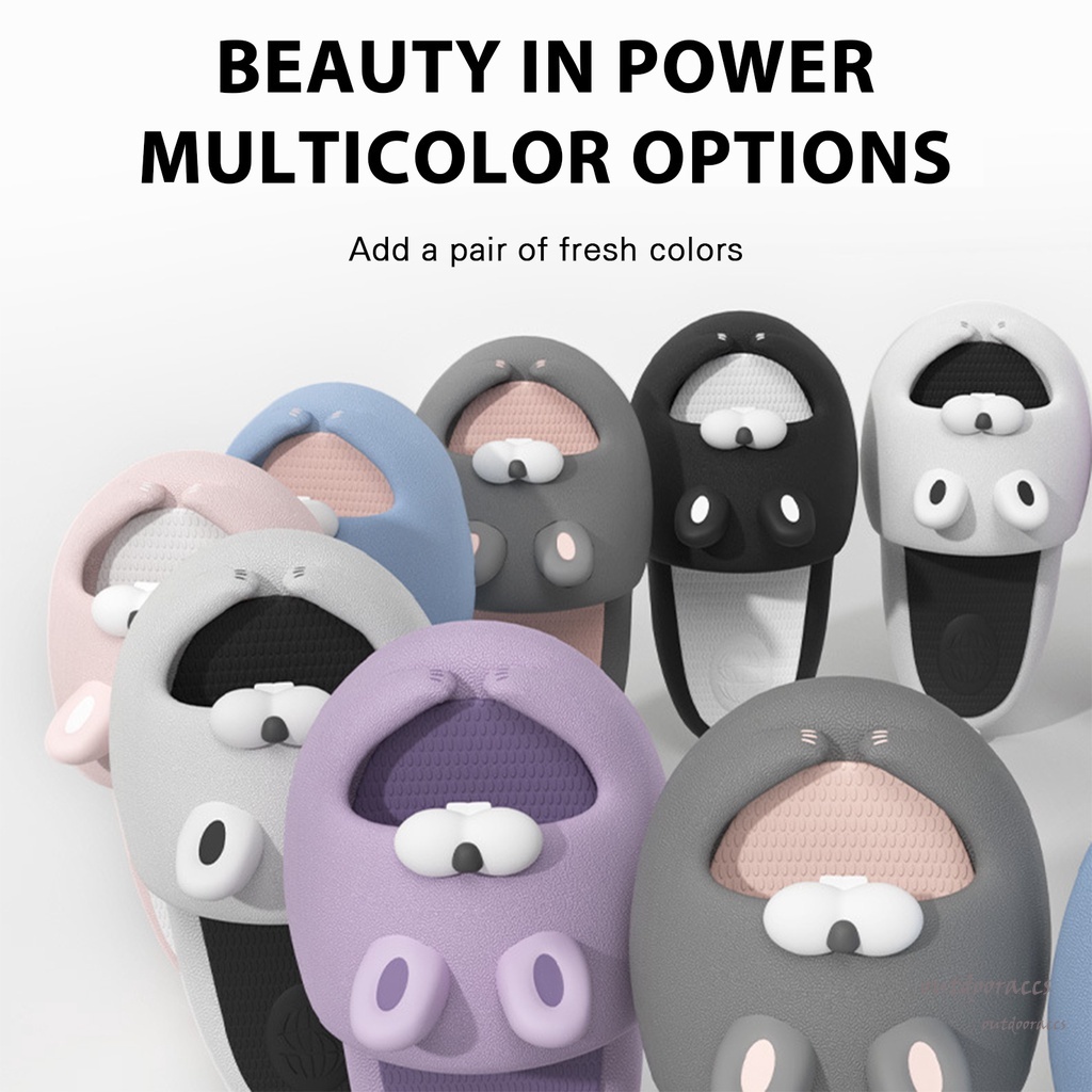 Dép Sandal EVA Đế Mềm Chống Trượt In Họa Tiết Hoạt Hình Dễ Thương Thời Trang Mùa Hè Cho Nam Và Dép Lê Nữ