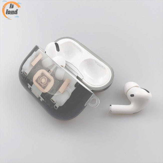 [IS] Vỏ Bảo Vệ Hộp Đựng Tai Nghe Imd Mềm Hình Cấu Trúc Cơ Khí Cho Airpods Pro