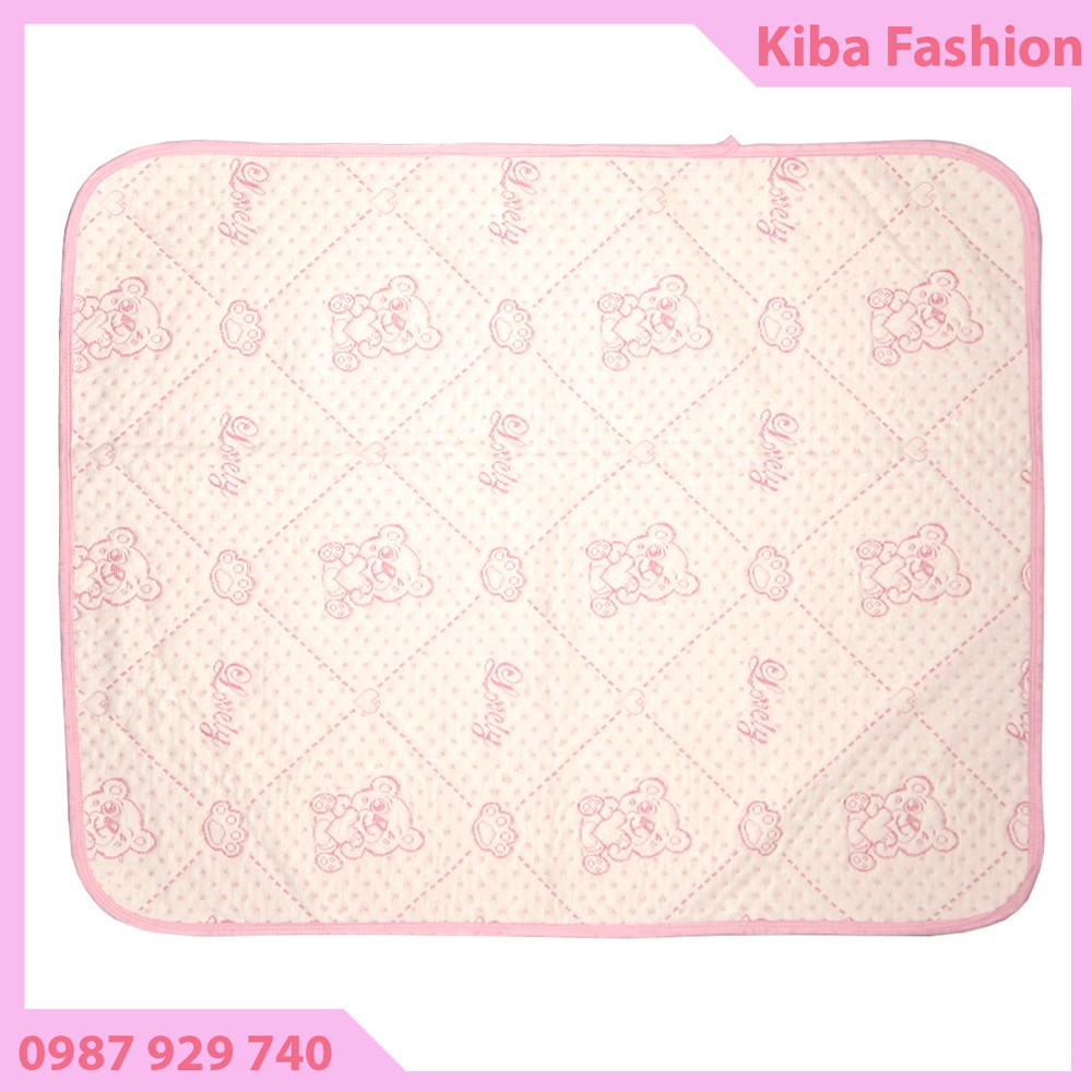 Tấm lót chống thấm xuất nhật loại to 50x70cm 5 lớp cotton miếng lót chiếu chống thấm an toàn cho bé sơ sinh