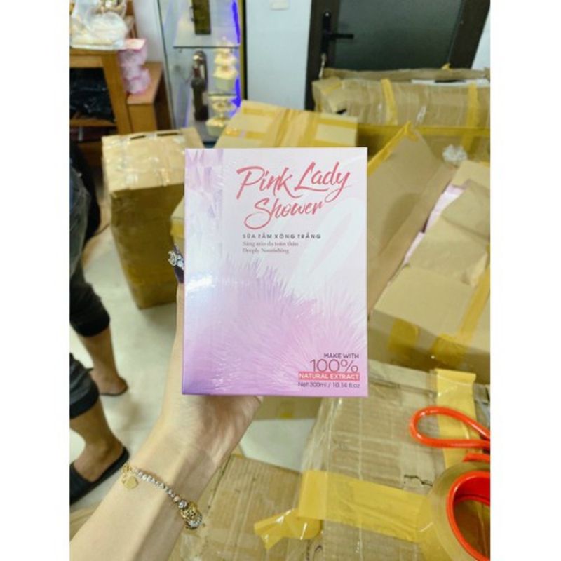 Sữa Tắm Xông Trắng Pink Lady Shower, Sáng Mịn Da Toàn Thân 300 ml