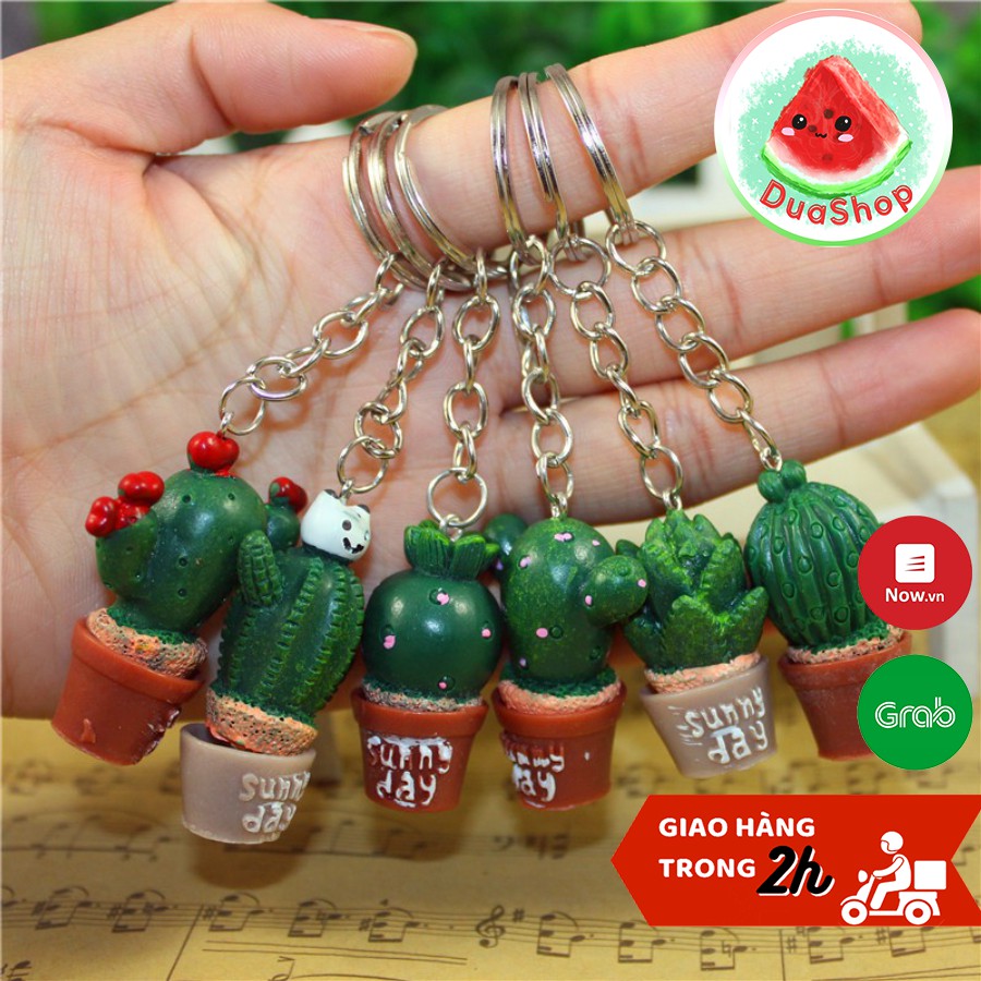 Móc khóa xương rồng dễ thương - Móc chìa khóa cây xương rồng độc đáo 🍉Duashop🍉