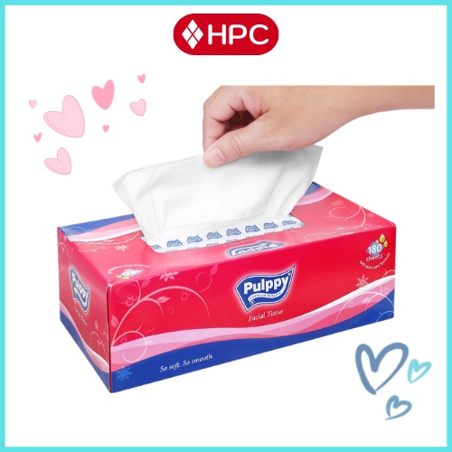 Khăn Giấy Ăn Rút Khăn Giấy Đa Năng Pulppy 180 Tờ Mềm Mịn 2 Lớp Thân Thiện Với Môi Trường