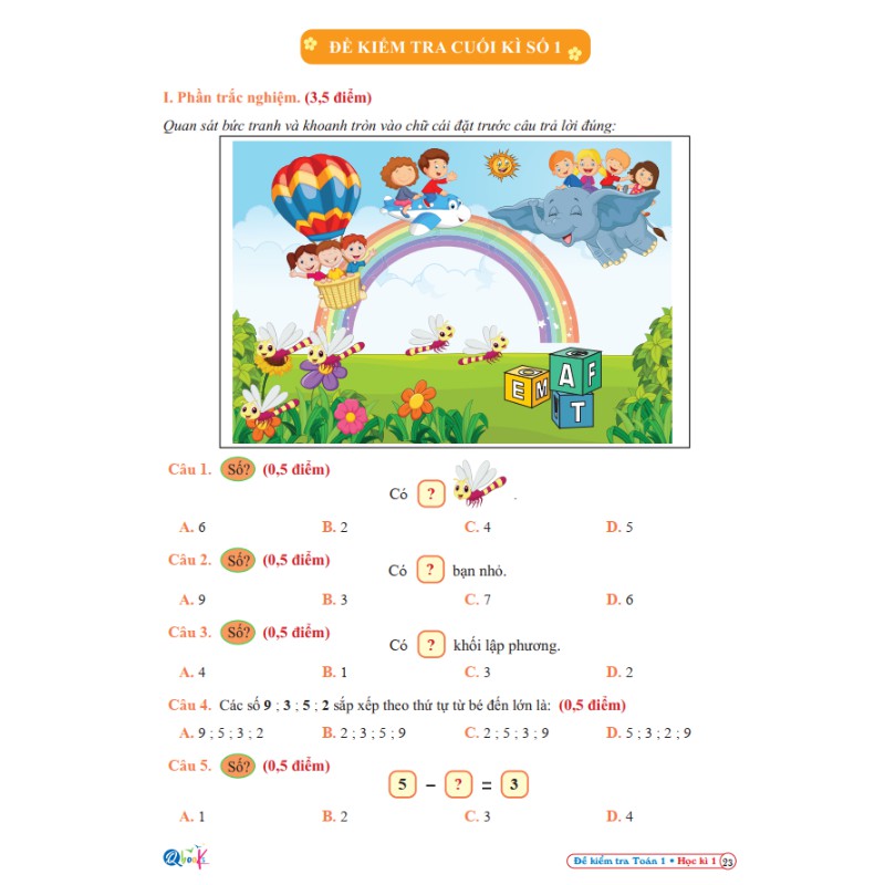 Sách - Đề Kiểm Tra Toán 1 - Kết Nối Tri Thức Với Cuộc Sống - Tập 1 (1 cuốn)