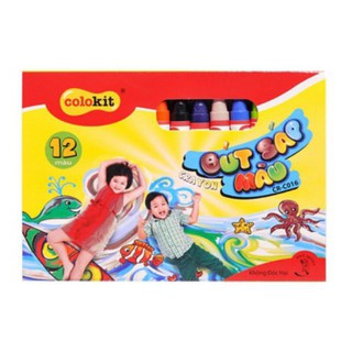 Sỉ 10 hộp bút sáp màu 12 cây cr-c016 giá tốt