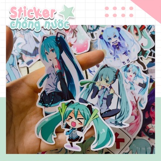 Set sticker MIKU- sticker bóc dán chống nắng chống nước