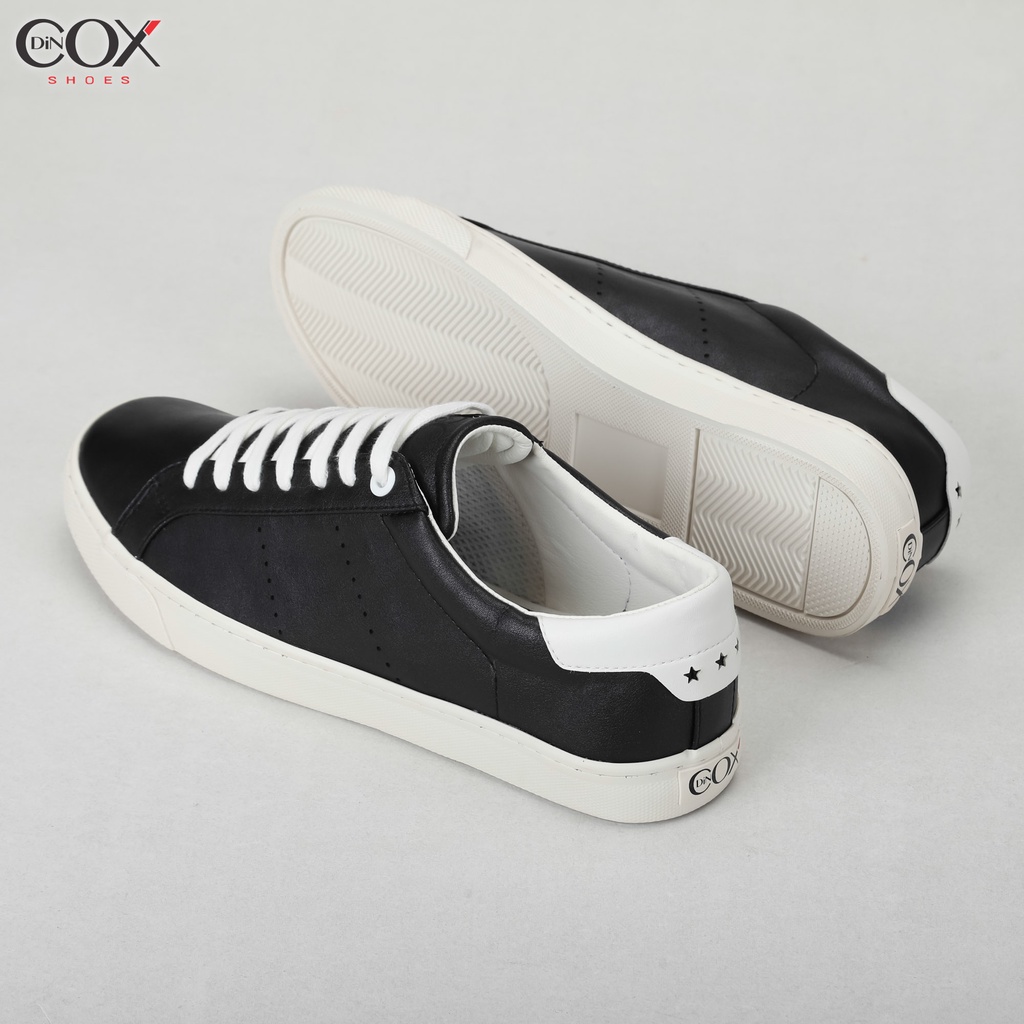 Giày Sneaker Da Nam Dincox C15 Black/White Sang Trọng Tinh Tế