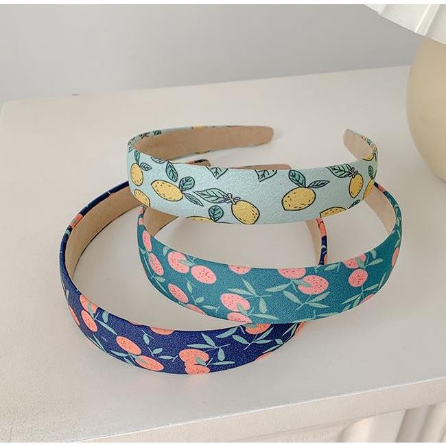 Cài tóc in hoa màu sắc retro độc đáo thời trang C63