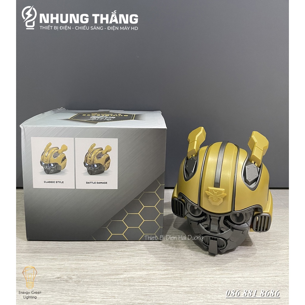 Loa Bluetooth Bumblebee Transformer - Tích Hợp Đèn Led - Kiểu dáng Cool Ngầu - Hỗ Trợ Khe Cắm Thẻ Nhớ - USB