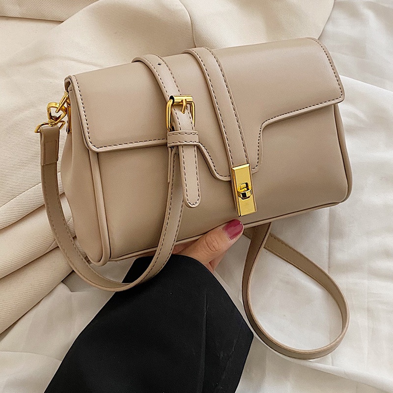Túi Đeo Chéo Dáng Vuông Nhỏ Có Khóa Đa Năng Thời Trang Cho Nữ