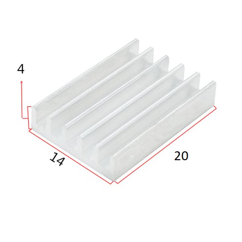 Nhôm tản nhiệt SÒ, IC, CHIP SET, LED nhiều hình dạng