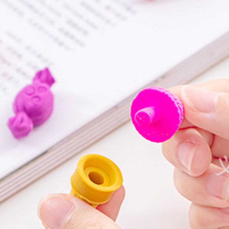 Cục Tẩy Bút Chì Kiểu Dáng Hoạt Hình Dễ Thương Dành Cho Học Sinh