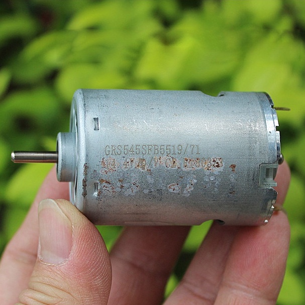 Motor 545 tốc độ cao DC12V - 18V. Động cơ máy khoan điện cầm tay mô-men xoắn cao, vòng bi trước