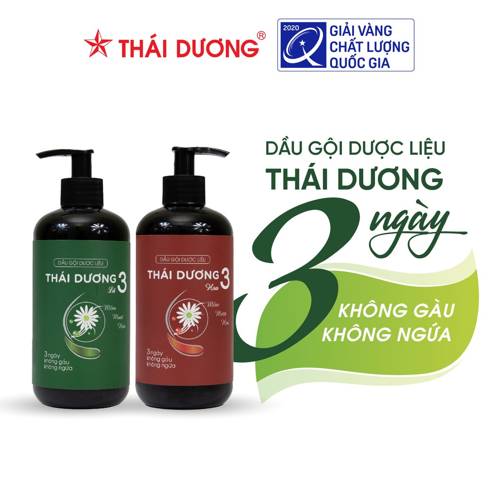 Dầu Gội Dược Liệu Thái Dương 3 200ml/480ml/1.1L