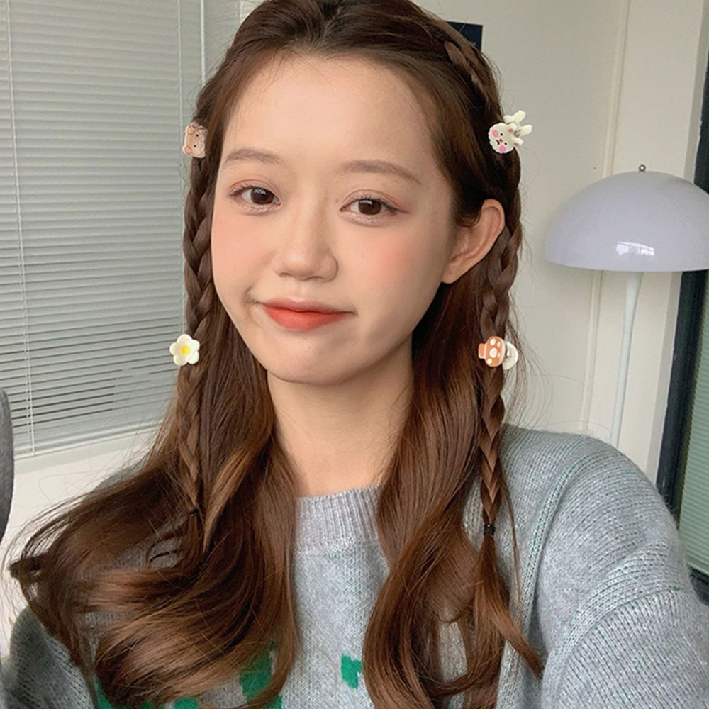 Bộ 2 kẹp tóc hình quả cherry/thỏ dễ thương phong cách Hàn Quốc thời trang cho nữ