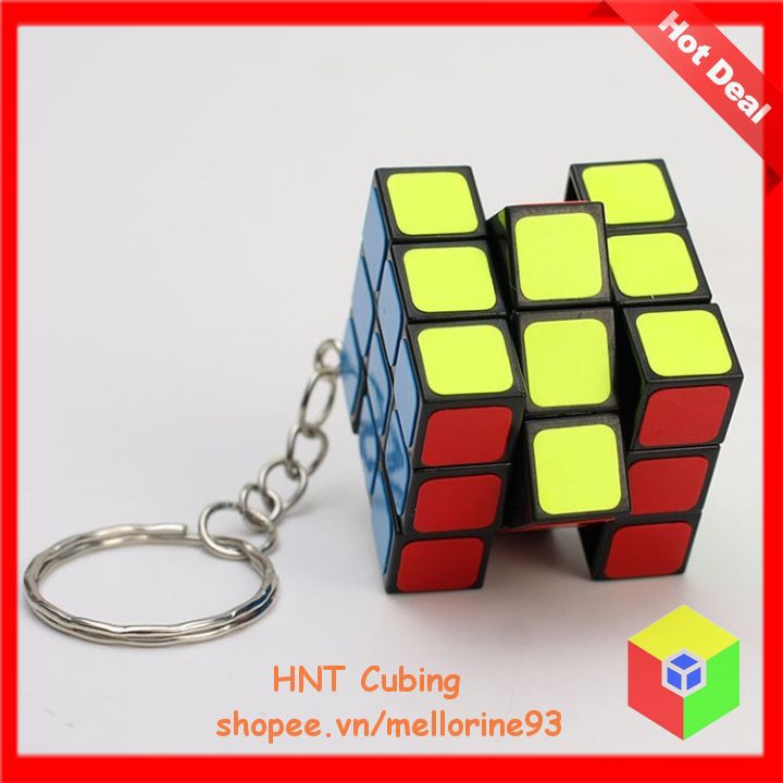 Rubik Mini 3.0 cm Khối Lập Phương 3 Tầng HNT Cubing