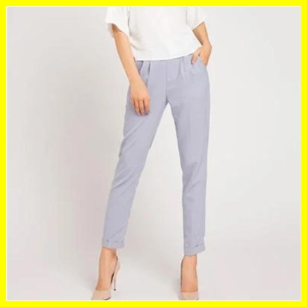 Quần Baggy Nữ Vải màu hồng