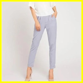 Quần Baggy Nữ Vải màu ghi tối