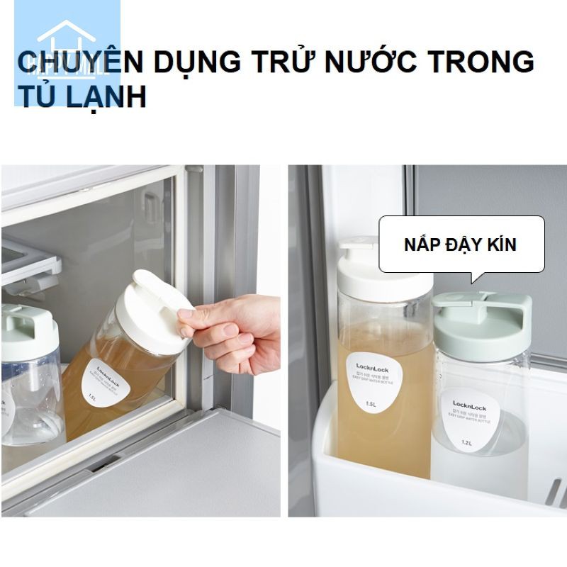 Bình đựng nước Lock&Lock Easy Grip dung tích 1.2L HAP813. dung tích 1.5L [HAP814]