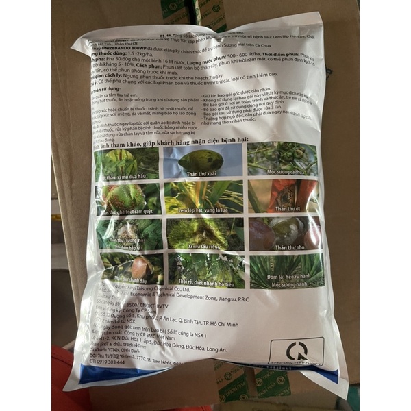 Thuốc trừ bệnh Mancozeb xanh 80WP