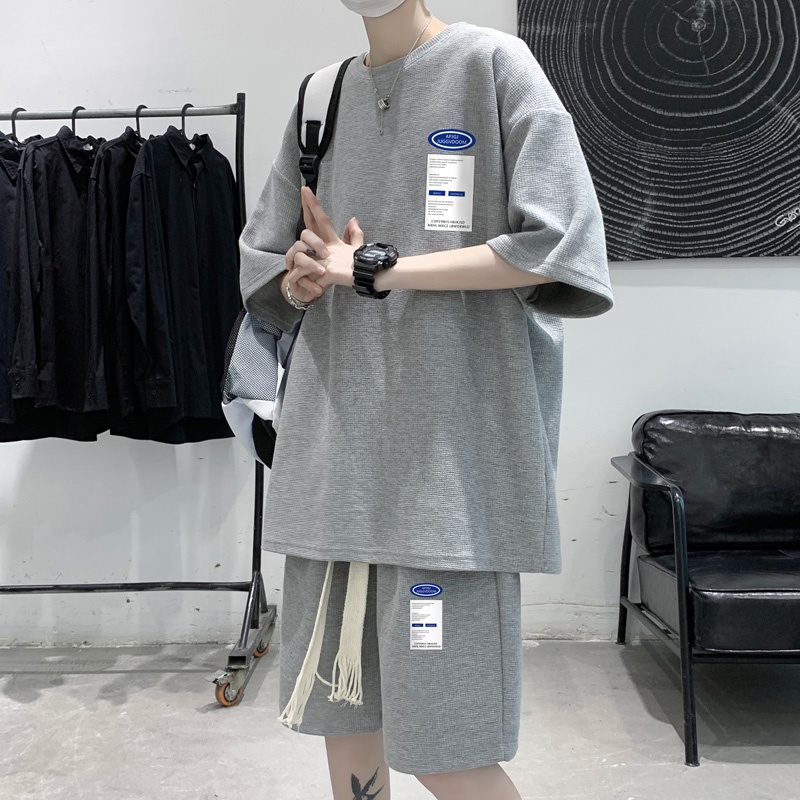 Set áo thun và quần short IFNICEFUTURE thời trang dành cho nam