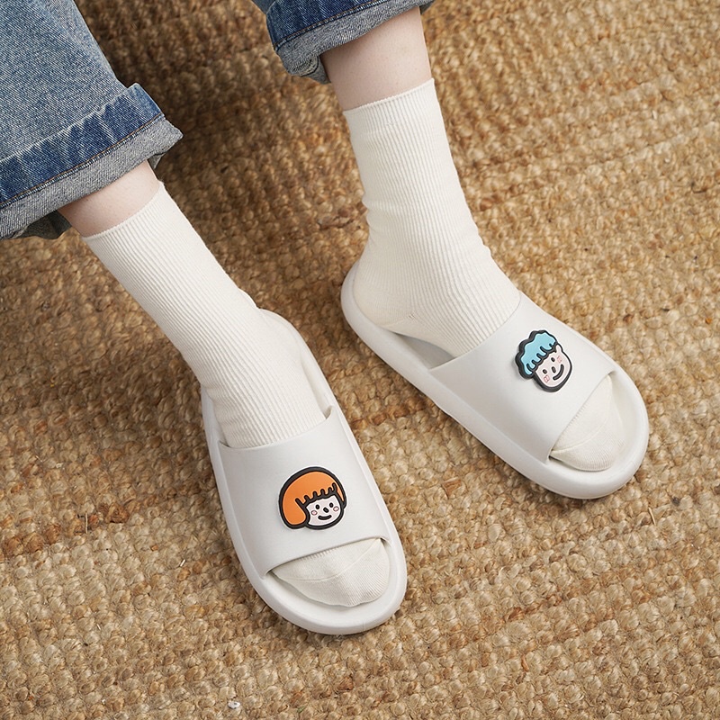 Dép nữ bánh mì thời trang đẹp quai ngang xinh cute JAENIA DL005