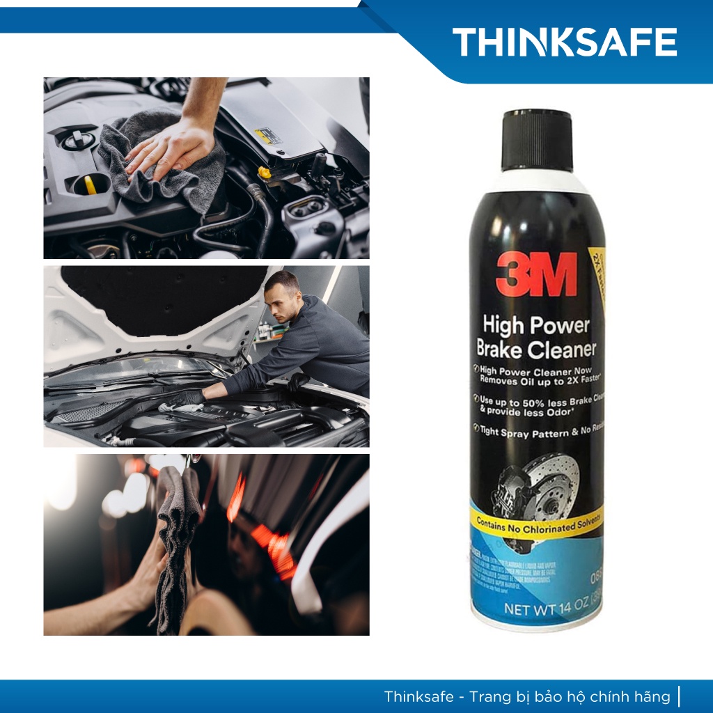 Chai xịt vệ sinh đĩa, phanh xe oto 3M 08880 loại bỏ rỉ sét dầu mỡ 396gr - Thinksafe