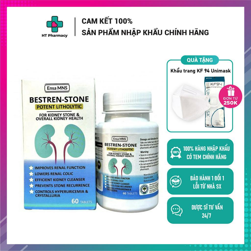 Viên uống bổ thận BESTREN STONE -  Giảm Nguy Cơ Sỏi Thận, Sỏi Bàng Quang