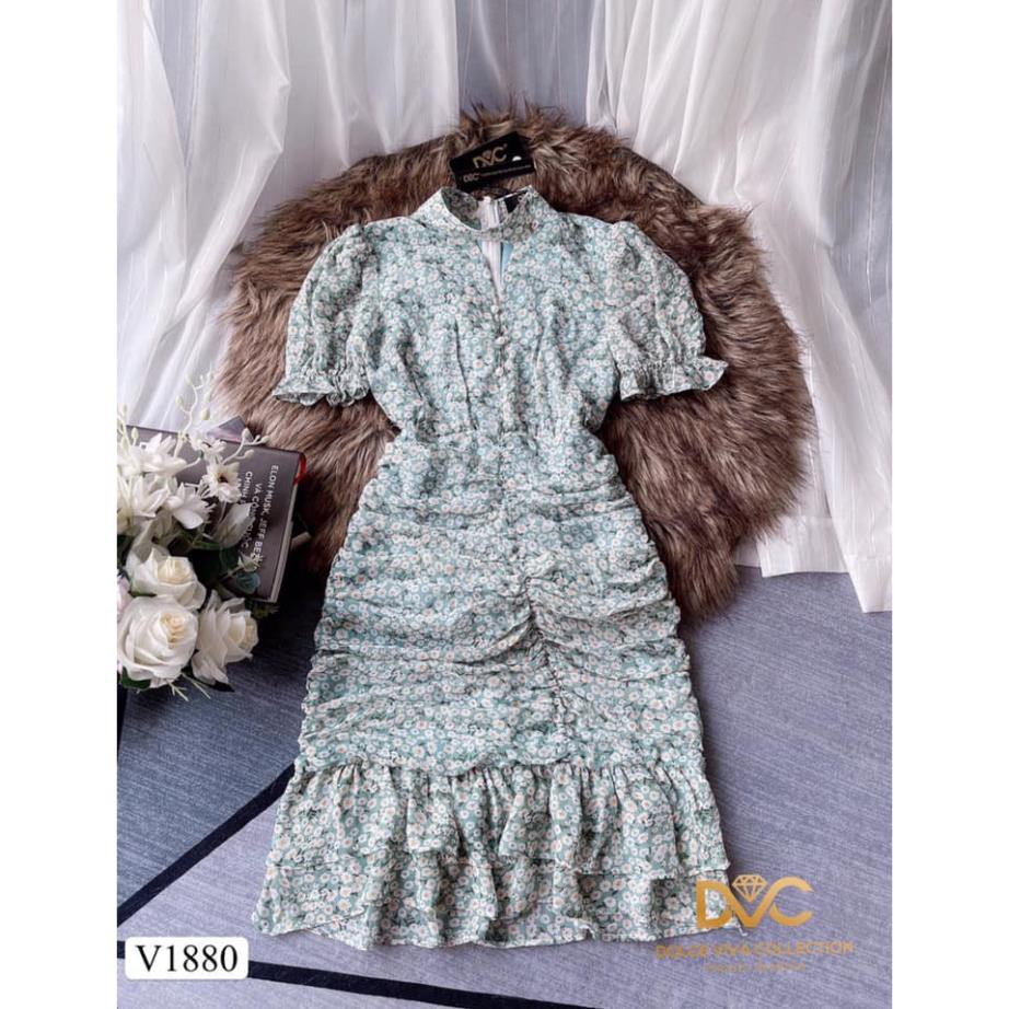 váy hoa dáng ôm đuôi cá cổ trụ V1880 - Đẹp Shop DVC phân phối chính thức