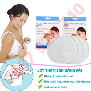 Một hôp gồm 8 miếng lót thấm sữa giặt được GoodMama - Good mama, lót thấm sữa, đồ dùng cho bé sơ sinh
