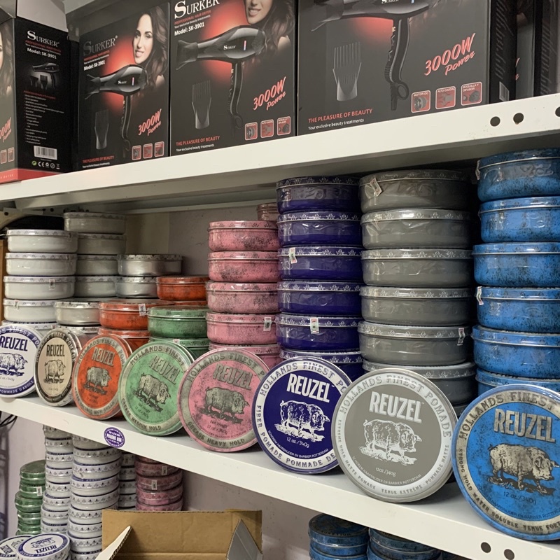 Sáp Vuốt Tóc Reuzel Pomade Pink, Blue, Matte Clay, Extreme Hold, Red, Green, Fiber, Concrete 340g