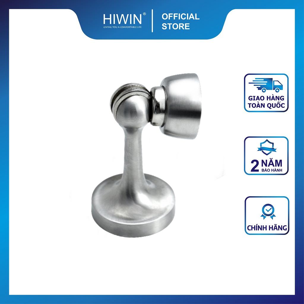 Hít cửa, chặn cửa nam châm chống va đập đế tròn kích thước nhỏ gọn inox 304 HIWIN Y-9001